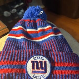 NFL Blue and Red Giants Knit Beanie